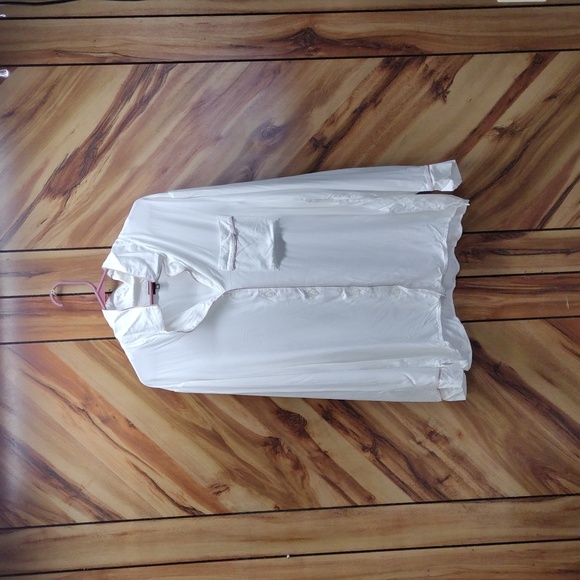 Cosabella Other - Cosabella Long sleeve Pajama Set White With Brown Trim Size XL
